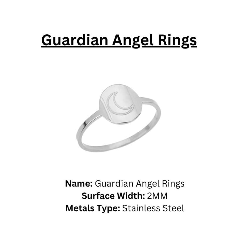Gold Guardian Angel Rings